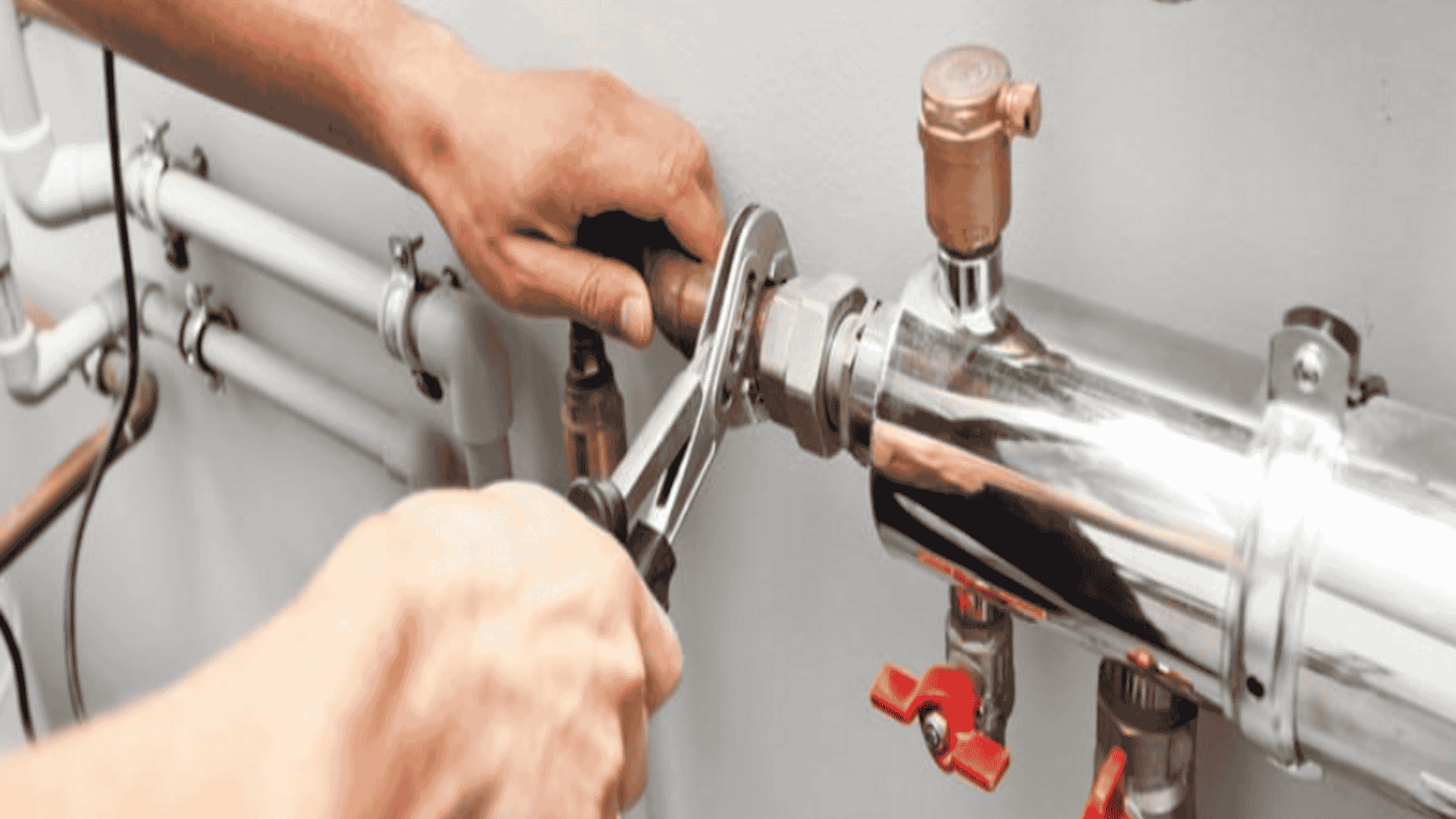 Native Plumbing LLC plumber working on residential water line in Jefferson County, TN.