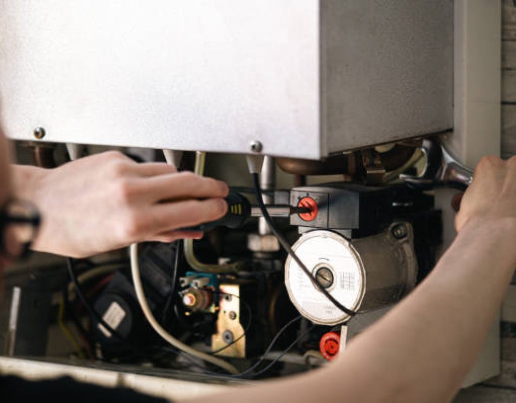 Commercial hot water system installation by Native Plumbing LLC team